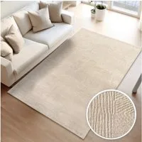 TT Home Teppich Diele, Esszimmer, Flur, Schlafzimmer, Wohnzimmer, Rechteckig, Höhe: 13 mm, Wohnzimmer Teppich Esszimmer Kurzflor Boho Design Skandinavisch Unifar