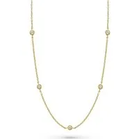CHRIST Collier CHRIST Damen-Kette 585er Gelbgold 5 Diamant