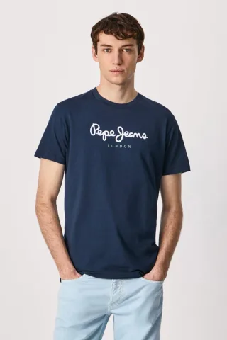 Eggo Logo T-Shirt Navy