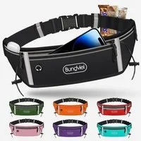 Bundviel Laufgürtel Jogging Marathon Sportlaufgürtel Bauchtasche Lauftasche Universal Wasserabweisende Hüfttasche Bauchtasche Laufgürtel Joggingtasche