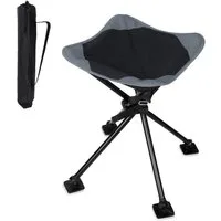 yourGEAR Campingstuhl your GEAR Campinghocker Sesto Vierbein Hocker große Sitzfläche 120kg
