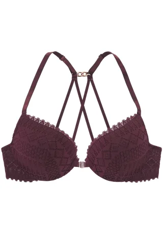 LASCANA - LASCANA Push-Up BH bordeaux - Gr. - 70A