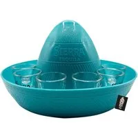 Mixcompany Tablett 11er Shotgläser Sierra Tequila 1x Tray Sombrero Set Tablett in Hutfo