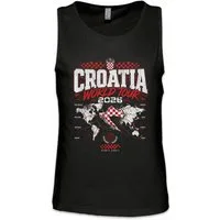 Urban Backwoods Tanktop Team Croatia 3 Ärmelloses T-Shirt Kroatien Hrvatska Zagreb Adriatic Dalmatia Vatreni Fußball WM