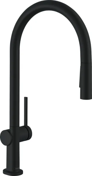 Hansgrohe Spültischmischer 210 Talis M54 Ausziehbrause 2jet mattschwarz, 72800670 72800670