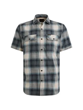 PME Legend - Ctn Slub Shadow Check Master cameo blue - Gr. - XL