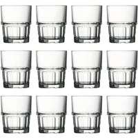 WAS Glas Wassergläser, Trinkgläser 12er Set - Next, 200ml