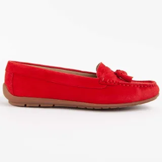 Purapiel Mokassin Meilis3 Rot
