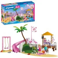 Playmobil® PLAYMOBIL x Barbie™ Strand Café (72121), Barbie™ Konstruktions-Spielset, (136 St), Made in Europe