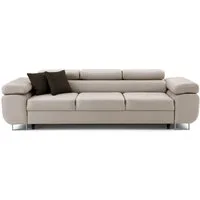 Muffo Sofa WILD 3, verstellbaren Kopfstützen, mit Schalffunktion, Metallfüßen