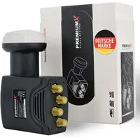 PremiumX DELUXE Quattro LNB SAT für Multischalterbetrieb DVB-S2 HD UHD 4K Monoblock-LNB