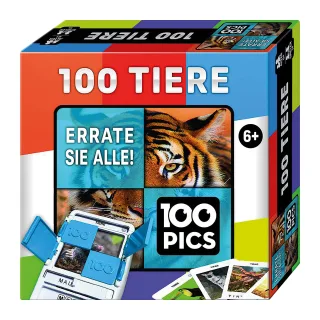 Carletto 20208045 - Quizspiel: 100 Pics Tiere