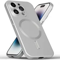 GreenHec Handyhülle Hülle iPhone 16 15 14 13 Pro Max Plus Slim MagSafe Case Dünn Handy 7 Zoll, Cover Bumper Schutzhülle Blau Silber Grau Rose Kameraschutz