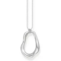 THOMAS SABO Kette mit Anhänger Natural Beauty Kette mit organisch geformtem Anhänger, Bold Elegance