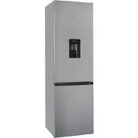 exquisit Kühl-/Gefrierkombination KGC265-70-WS-040D inoxlook, 179,5 cm hoch, 55 cm breit, 260 Liter Nutzinhalt, Wasserspender, 4 Sterne Gefrieren