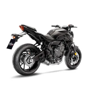 LeoVince Sport Auspuff Komplettanlage LV ONE EVO Edelstahl Yamaha MT-07 Bj.2021-2024 EURO5 /+Kat+ABE