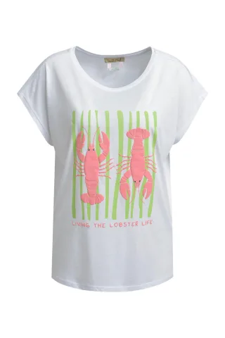 Smith&Soul - Oversize T-shirt Print Mix spring green print - Gr. - S