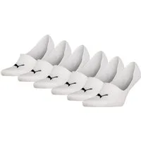 PUMA Füßlinge PUMA UNISEX MID CUT FOOTIE 6P ECOM (6er-Pack) mit rutschfestem Fersengriff