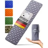 Alpenwert Isomatte aufblasbar ultraleicht 531 g 190x60 cm 40D Ripstop Nylon, (Set), Kleines Packmaß, Ultra Leicht, GRATIS Reparatur Kit