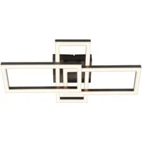 Brilliant LED Deckenleuchte Tavora, LED fest integriert, Warmweiß, LED-Profilleuchte, 2200 lm, 3000 K, 48 x 28 cm, Kunststoff schwarz