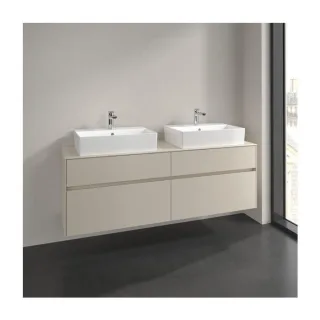 Villeroy und Boch Collaro Waschtischunterschrank C13700VN 160x54,8x50cm, für 2 Waschtische, cashmere grey