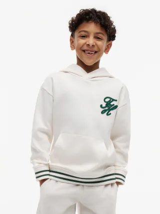 TH SCRIPT GRAPHIC HOODIE Ancient White - Gr. - 16