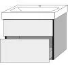 Sanipa Waschtischunterbau mit Auszügen 3way BP9921R