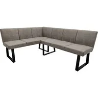 HTI-Living Eckbank Eckbank 152 x 192 cm Vemal kurzer Schenkel links (Stück, 1-St., 1 Eckbank), Sitzbank Polsterbank Kunstlederbezug Metallgestell