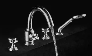 Neuesbad Serie 400 4-Loch Wannenarmatur mit Brauseset, chrom NB1DEBQT_014D1