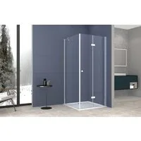 welltime Duschwand Mixwell, Einscheibensicherheitsglas, (1 von 2 Teilen für eine Ecklösung), Baukastensystem