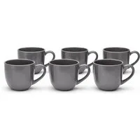 van Well Tasse Kaffee-Obertasse 200 ml Malmö, 6 Stück, 6-tlg., Steingut, spülmaschinen- und mikrowellengeeignet