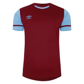 Umbro - "Cavelle" T-Shirt für Herren (Weinrot/Himmelblau)