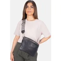 Seasons of April Schultertasche Crossbody Bag Rona, Große Damen Umhängetasche aus 100% Echtleder mit breitem Gurt