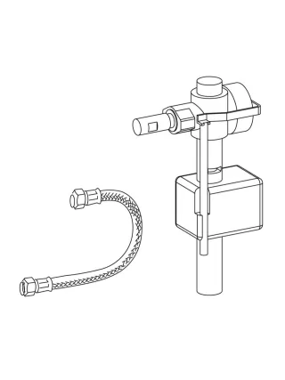 Mepa Ersatzset UPSK SC R11, Füllventil mit Panzerschlauch, 590267 590267