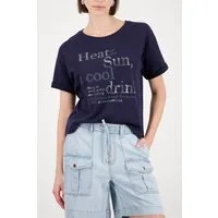 Monari Sweatshirt mit Glitzernieten