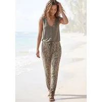 Buffalo Overall (mit Bindegürtel) im 2-in-1-Look, sommerlicher Jumpsuit mit schmalem Bein
