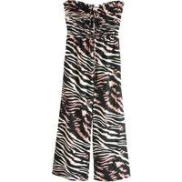Next Jumpsuit Neckholder-Jumpsuit mit weitem Bein aus Baumwolle (1-tlg)