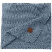 Babydecke Baby Strickdecke, Babydecke, Weich & Atmungsaktiv, 80x100cm, Rauchblau, Little Dedi
