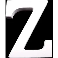 maDDma Deko-Buchstaben 3D Holzbuchstabe 8 cm, weiß, Einzelbuchstabe "Z"
