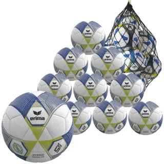Erima Hybrid Training 2.0 Trainingsball 10er Ballpaket inkl. Ballsack