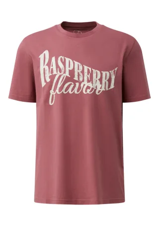 Q/S designed by - T-Shirt mit Frontprint pink - Gr. - L