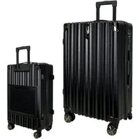 SIGN German Design Trolley Reisekoffer Hartschalen-Koffer, 360° Zwillingsrollen M/L/XL, Netztasche auf der Rückseite