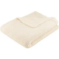 Wohndecke Phelon, OTTO home, 100% Baumwolle, Trendiges Strickmuster, 130 × 170 cm, 540 g/m², weich