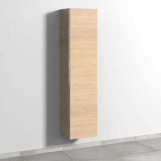 Sanipa 3way Hochschrank mit 1 Tür und Ganzkörperspiegel, Eiche-Nordic BR15148