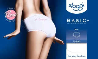 sloggi - sloggi Basic+ Midi weiss - Gr. - 48