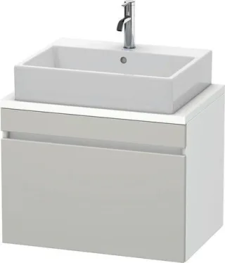 Duravit DuraStyle Konsolenwaschtischunterbau wandhängend Betongrau & Weiß Matt 700x478x512 mm - DS53 DS530100718