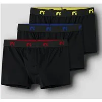 Name It Trunk NKMBOXER 3P (Packung, 3-St) eng, Jersey, Logoschriftzug, angesetztes Bündchen
