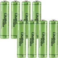 Casativo AAA Akkus 1100 mAh Micro Batterien Wiederaufladbar mit Case 4/8/20 St. Akku (8 St), AAA Micro Akkus - bis zu 1.000 Ladezyklen