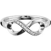 CAÏ Fingerring 925/- Sterling Silber rhodiniert Topas