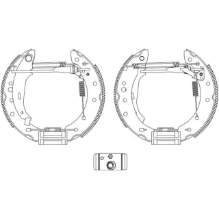 Textar Bremsbacken + Radzylinder hinten Peugeot 206 206+